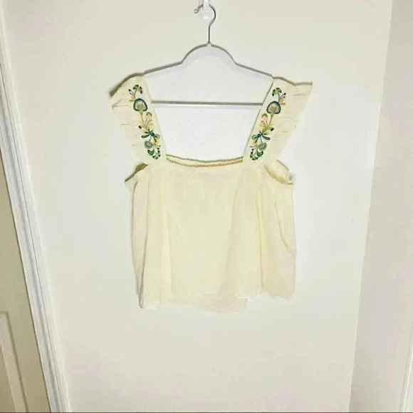 NEW Madewell Embroidered-Strap Swing Top - Picture 7 of 8